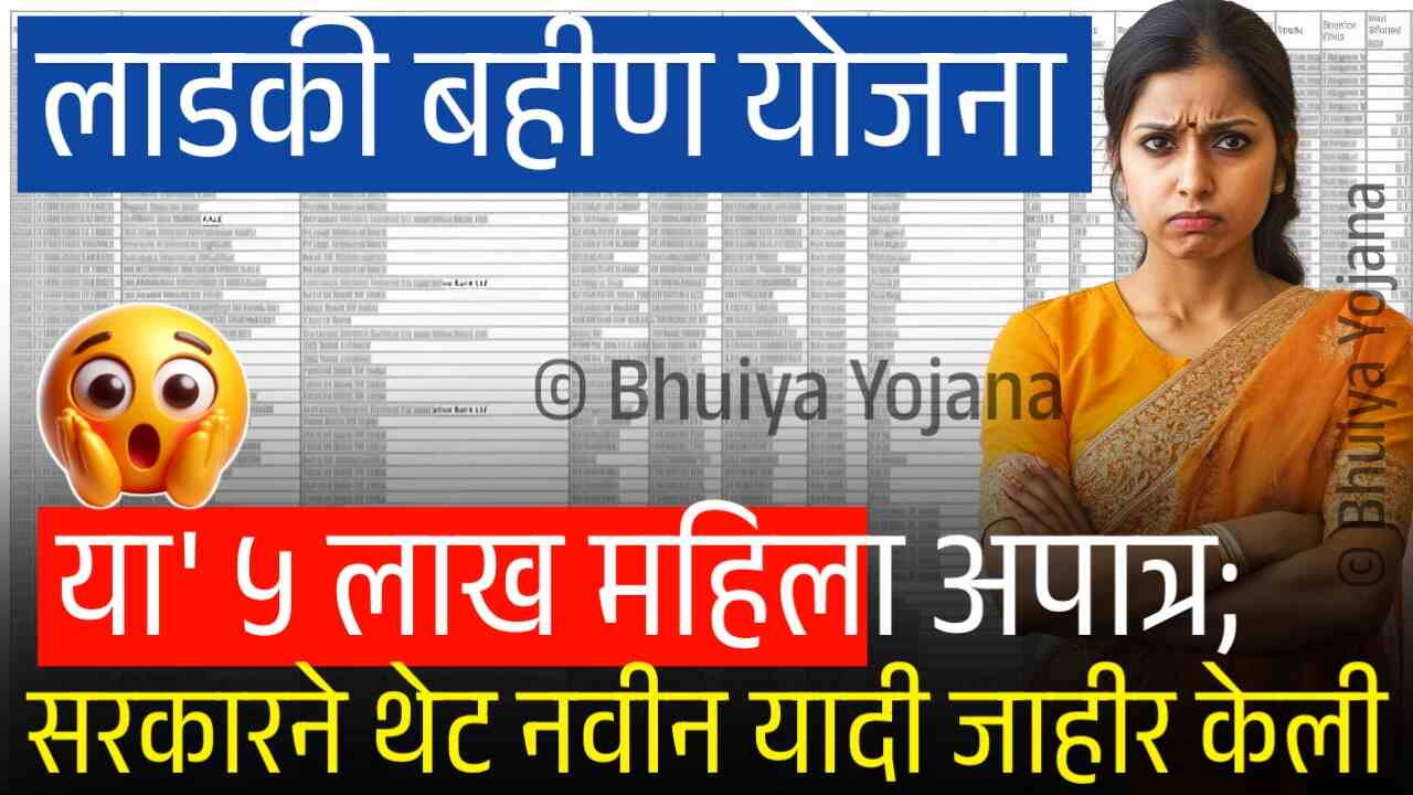बहीण' योजना: 'या' ५ लाख महिला अपात्र; सरकारने थेट नवीन यादी जाहीर केली, नाव चेक करा Ladki Bahin Yojana Installment
